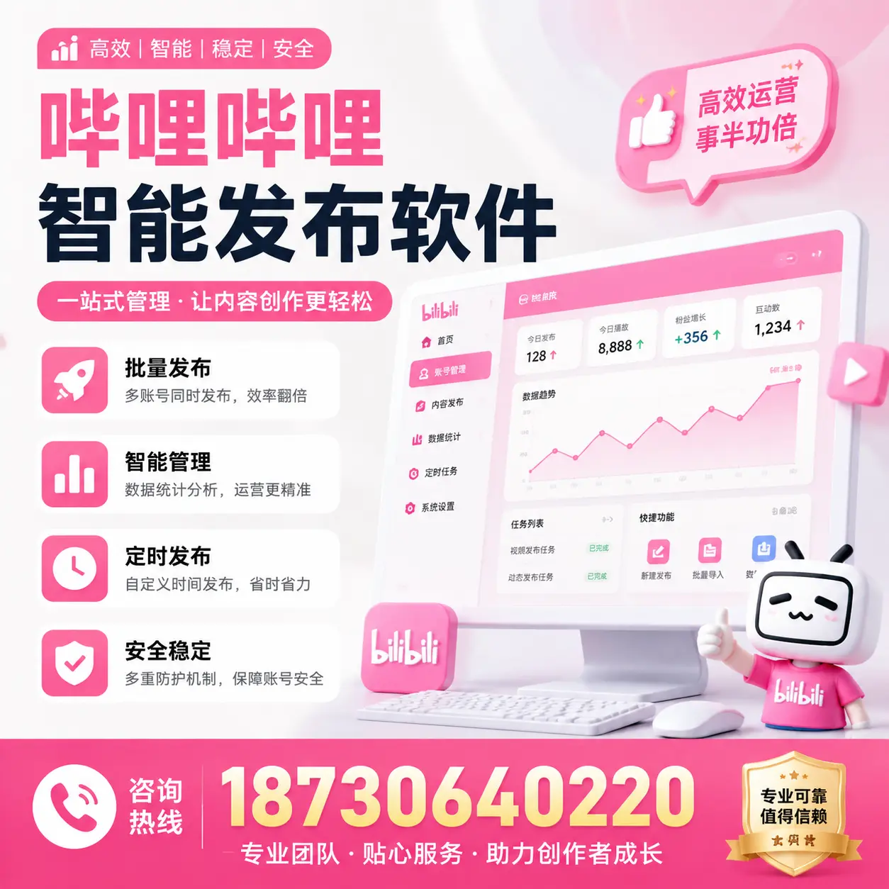 如何评估哔哩哔哩智能发布软件的ROI?台州 企业必读